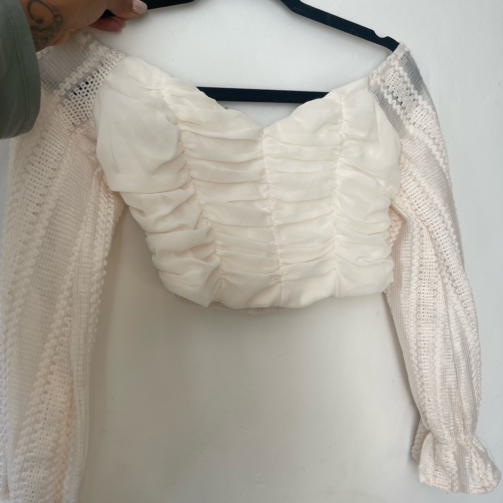 Windsor Long Sleeve Boho Crop Top
